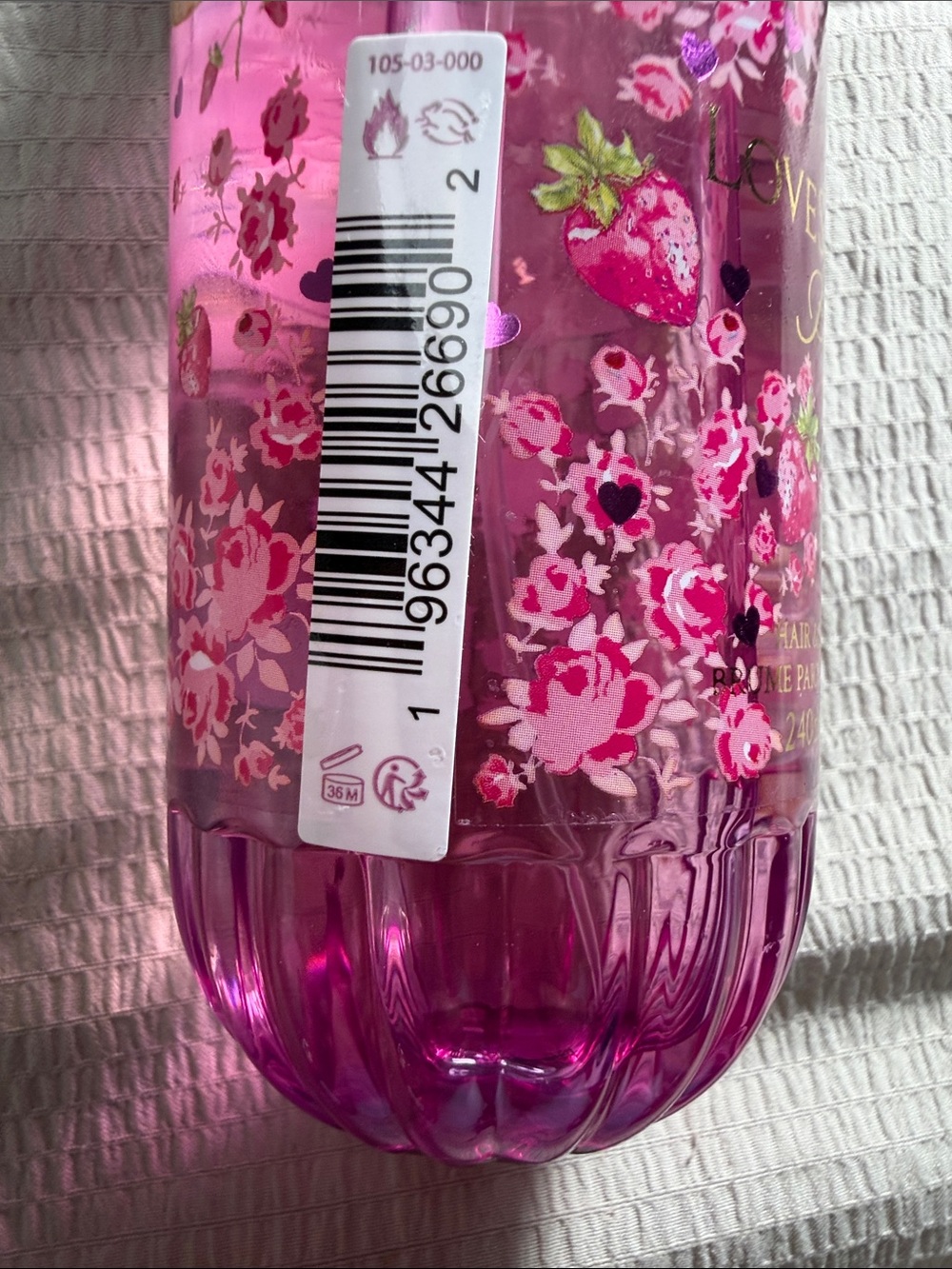 LoveShackFancy Pink Floral Strawberry Body Mist - Picture 2 of 2
